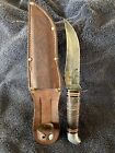 Old Schrade-Walden 148 Hunting Knife W/Sheath