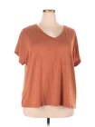 Shein Women Brown Short Sleeve T-Shirt 4X Plus