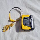 Sony Sports Walkman Yellow Cassette Player AM/F/M Radio with Headphones