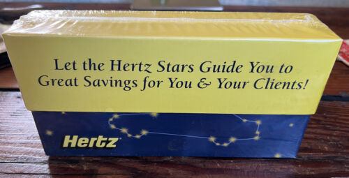 Vintage Hertz Rental Cars Advertising Promo Coupon Recipe Box - Travel Agency