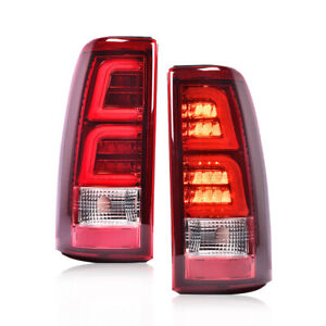 LED Tail Lights Fit For 99-2006 02 Chevy Silverado GMC Sierra 1500 2500 3500 Red (For: 2000 Chevrolet Silverado 1500)