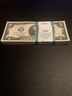 20 ($2) TWO DOLLAR BILLS UNCIRCULATED SEQUENCIAL - BUY MORE, SAVE MORE!