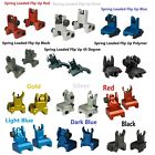 Aluminum/Polymer Color Anodized Front Rear Sight Picatinny Weaver Mount Flip Up
