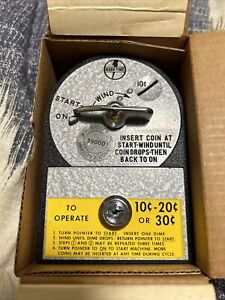 M H RHODES Mark-Time Coin Meter  39401 Dime 30c Is 60 Min W Key New
