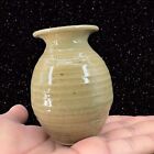 New ListingHand Made Studio Pottery Vase Brown Glaze Signed By Artist Pottery Vase 3.5