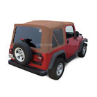 Jeep Wrangler TJ Soft Top Replacement, 1997-06, Tinted Windows, Saddle Sailcloth (For: 1997 Jeep Wrangler)