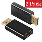 2 x Display Port to HDMI Displayport DP HDMI Cable Adapter Video cord HDTV PC 4K