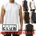 PROCLUB HEAVY WEIGHT SOLID PLAIN COTTON SLEEVELESS MUSCLE TEE SHIRTS SIZE M- 7XL