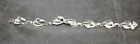 vintage Sterling wRe bracelet Silver with clear stones