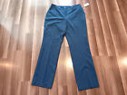 Worthington straight leg Womens Size 12 (33X30) petrol blue dress pants, NWT