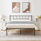 Twin/Full/Queen Size Bed Frame with Headboard Mattress Foundation Metal Platform