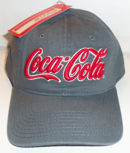 NWT Coca-Cola GRAY W/ RED LOGO NOVELTY BASEBALL HAT