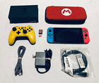 Nintendo Switch Console Bundle w/case, Minecraft, 128GB card, Pokemon Controller