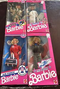 New ListingLOT- Mattel Special Edition Air Force, Army, Navy Barbies, brand new, NRFB