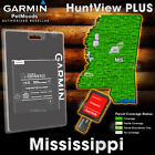 Garmin HuntView PLUS MISSISSIPPI Map MicroSD Birdseye Satellite Imagery 24K Hunt