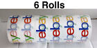 Six (6) Rolls eBay Branded Logo BOPP Shipping Tape 75 yards x 2 