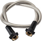 304 Stainless Steel 4Ft Garden Hose with Female to Female Brass Connector, 18Mm