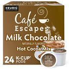 Café Escapes Milk Chocolate Hot Cocoa Keurig Single-Serve K-Cup Pods, 24 Count
