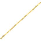 14k Yellow Gold Solid 0.8mm Diamond Cut Braided Square Wheat Chain Thin