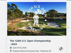 2 2024 US Open Golf: Saturday Gallery 2 Tickets - Pinehurst Resort, NC - 6/15