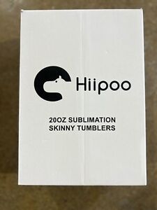 4 Pack Hiipoo 20 oz skinny tumblers sublimation