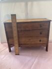 Antique Collectable 10 Inch Tall 3 Drawer Salesman Sample Miniature Dresser