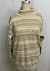 Vintage Sweater Turtleneck Fair Isle Medium