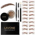 Eyebrow Stamp Stencil Kit for Eyebrows  Brow Stamp Trio Kit Soft Brown NEW