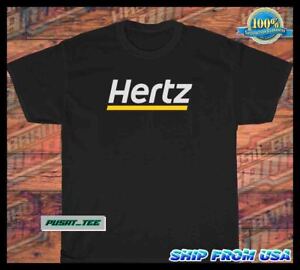 New Item Hertz Car rental American Funny logo Men's T-Shirt Size S-5XL
