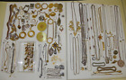 110+ Piece ANTIQUE Vintage Wear Repair Gold Tone UNTESTED Jewelry Lot *READ*