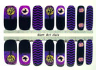 Witches Moonlight Halloween Nail polish strips / Nail Wraps / Nail Stickers