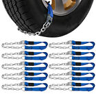 10x Universal Tire Snow Chains For Car Truck SUV RV Anti-skid Emergency Traction