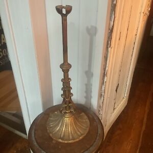 Antique 1920s  Table Lamp Base for Slag Glass Shade