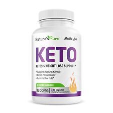 Natures Pure Keto, Advanced Formula, Made in The USA, (1 Bottle) 30 Day Supply