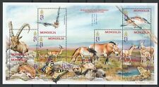 Mongolia 2001 Fauna Animals, Birds, Butterflies MNH sheet