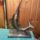 Vintage Brass Swordfish/Marlin Figurine 7.75