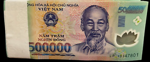 Vietnamese Dong 5 Million ( 10 x 500000 Note ) Vietnam Currency VND Lot Bundle