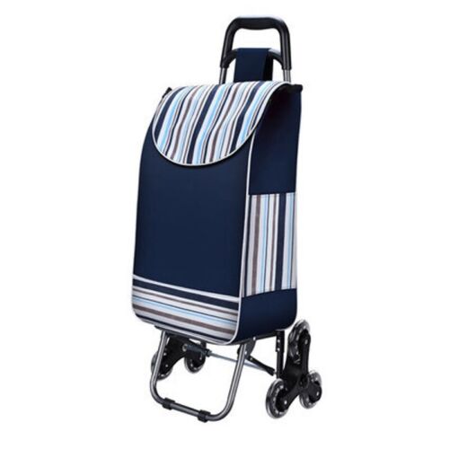 Folding Shopping Cart Rolling Utility Cart w/ Removable Waterproof Bag 150 lbs