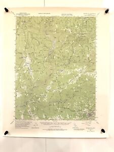USGS Topo Map 15 Min Vintage : Nevada City, CA 1948 BEAUTIFUL Rare Gem