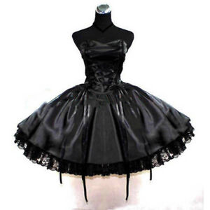 Sissy maid dress lockable Uniform cosplay costume Free shipping