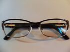 GUCCI OPTYL 135 MADE IN ITALY PRE-OWNED DARK BROWN TORTOISE EYEGLASSES FRAMES