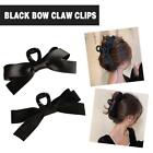Black Bow Claw Clips for Women, Hair Bow Claw Grab Clip for Thick Thi Goods