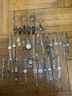 Vintage Lot Of 38 Womans Silver And Gold Tone Watch Untested Parts Repair 3+ Lbs