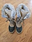 Northside Thinsulate insulation Waterproof Suede, Fur Snow Boots Size-8