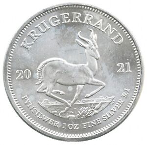 Better Date 2021 South Africa 1 Krugerrand 1 Oz. Silver World Coin- Silver *896
