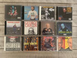 Lot of 12 GEORGE CARLIN Stand-up Comedy CD’s, Classic Gold, Toledo Window Box