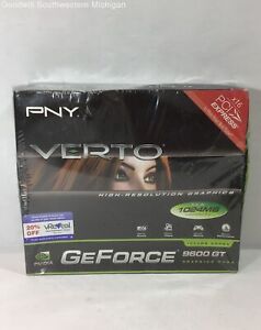 PNY Verto GeForce 9600 GT Graphics Card NEW, Sealed *BOX DMG
