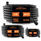 BEST CONNECTIONS Split Wire Loom (Various Lengths & Sizes) Convoluted Tubing