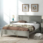 Full/Queen/King Size Bed Frame Wood Platform Bed Frame w/ Wooden Headboard US