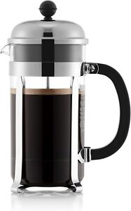 Bodum Chambord French Press Coffee Maker, 1 Liter, 34 Ounce, 12 Cup, Chrome